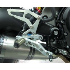 Robby Moto 001-Y0018-N Motorcycle Evo S Footrest Set Black