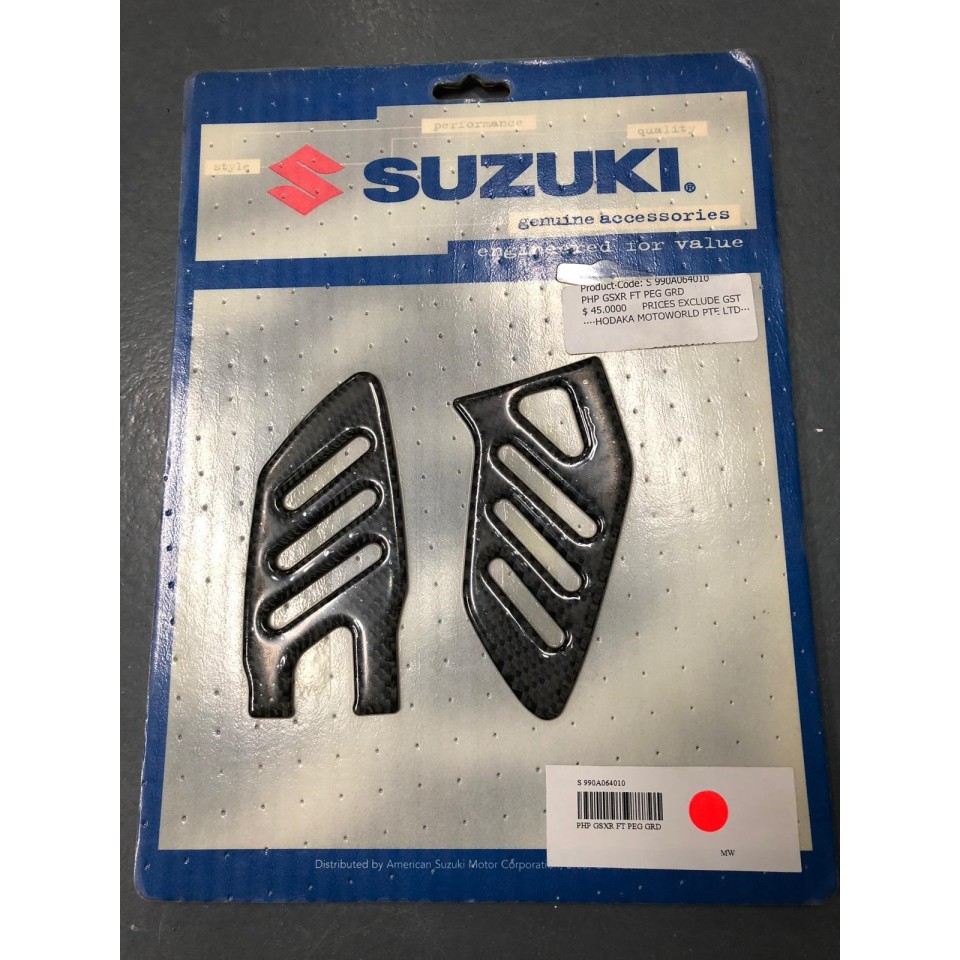Suzuki 990A0-64010 Carbon Fiber Foot Peg Guard