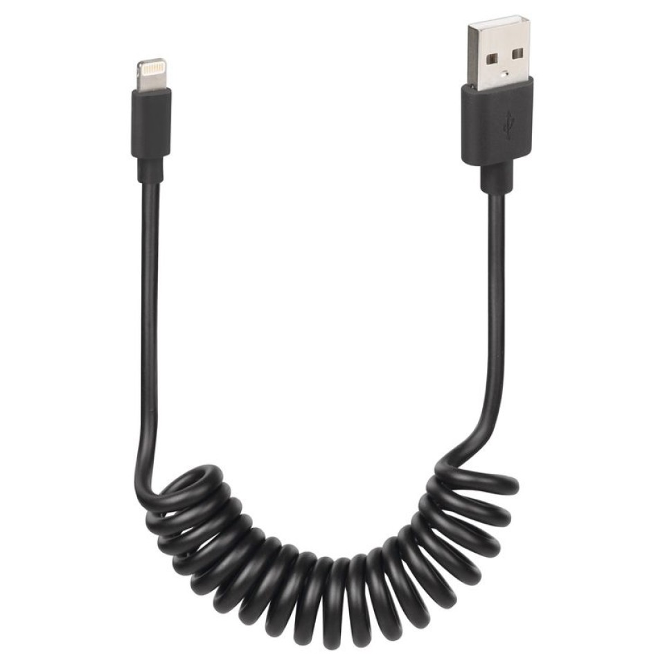 Optiline Apple 8Pin USB 1M Recoil Cable Recharge & Sync