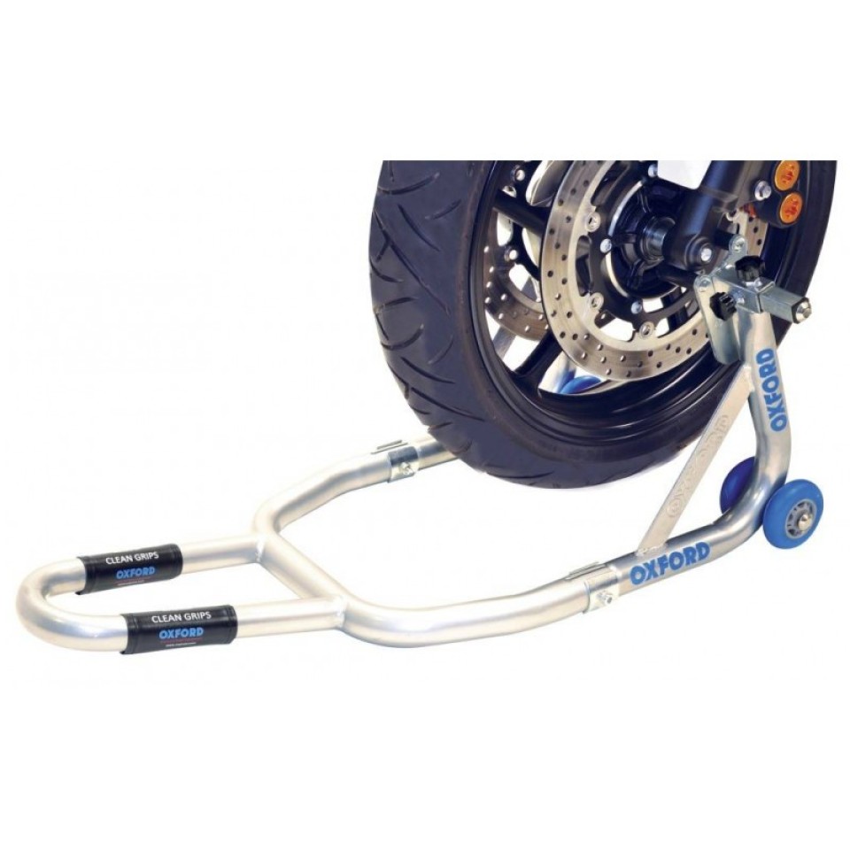 Oxford OX282 Premium Front Paddock Stand (Silver)