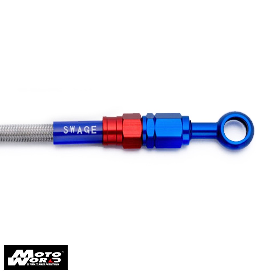 Plot Swage Line PT SAR162 Motorcycle Aluminium Rear Brake Hose Kit