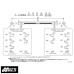 Plot Swage Line PT SARB190 Motorcycle Rear Brake Hose Kit