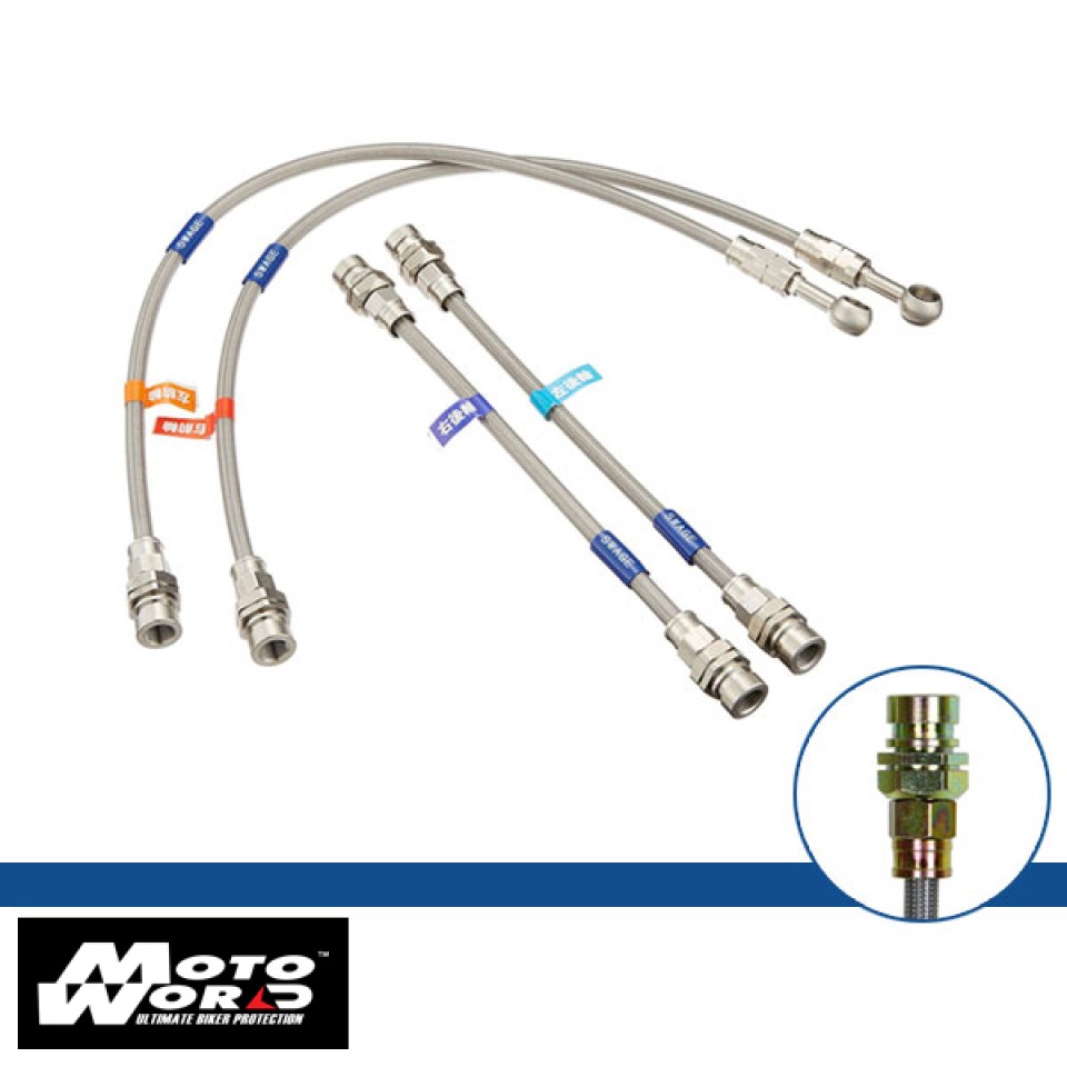 Plot Swage Line PT ST1411N Motorcycle Front Brake Hose Kit