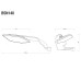 Rizoma BSN140 Stealth Max Naked Motorcycle Mirror