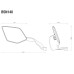 Rizoma BSN140 Stealth Max Naked Motorcycle Mirror