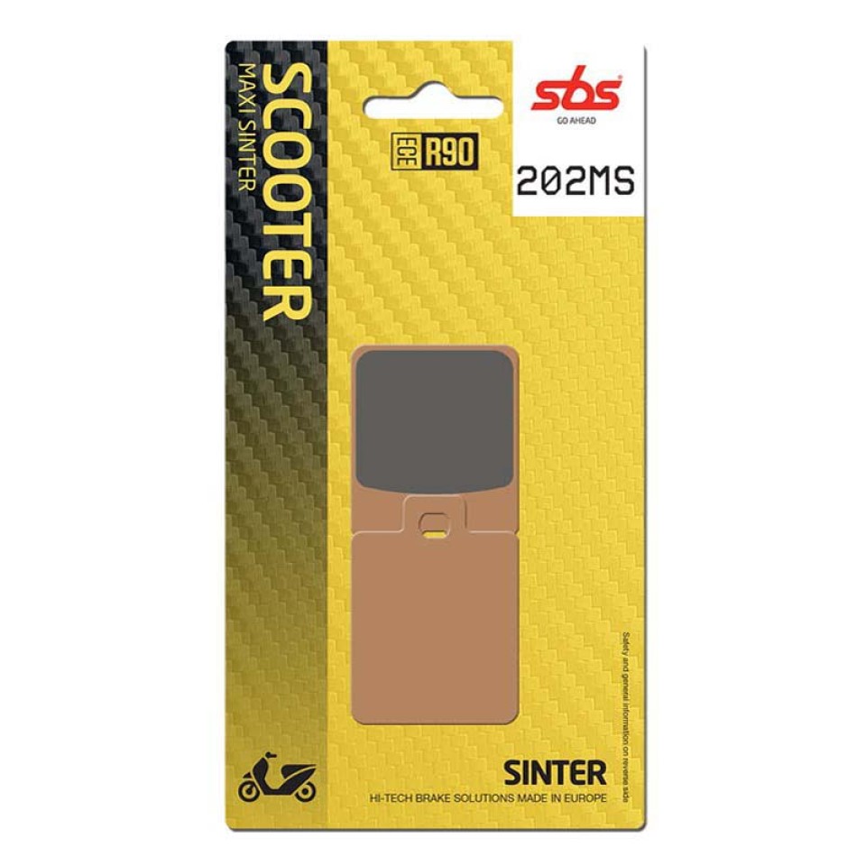 SBS 202MS Front Sinter Motorcycle Brake Pad