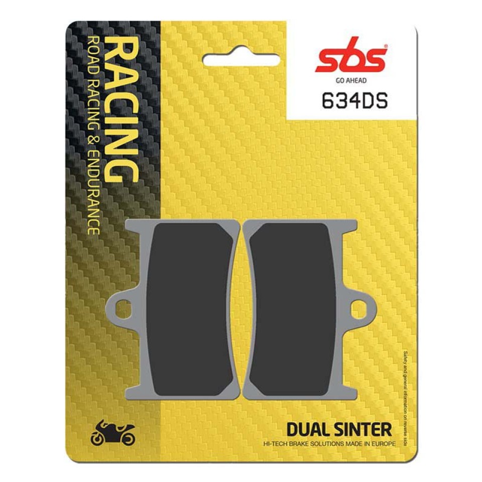 SBS 634DS Front Dual Sinter Brake Pad for Yamaha YZFR6 99
