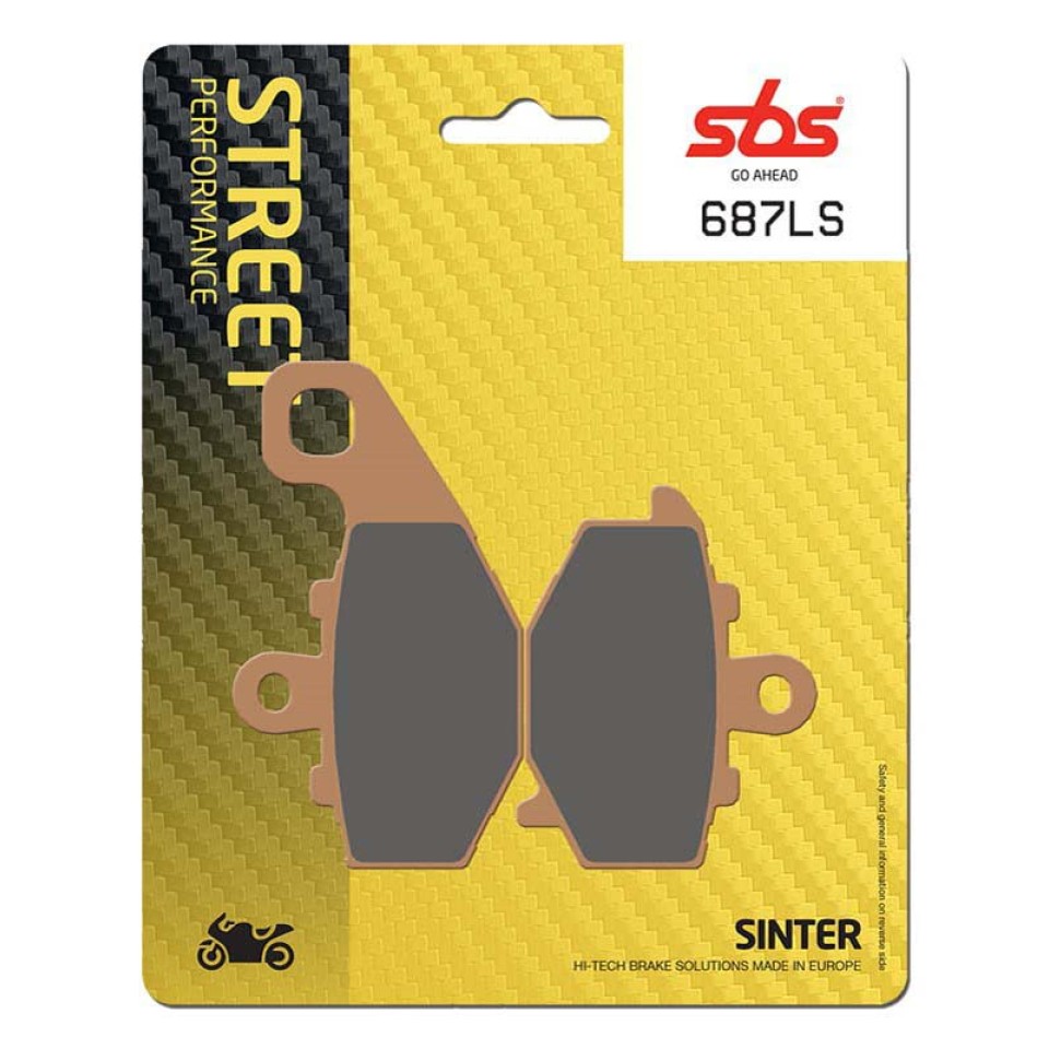 SBS 687LS Rear Sinter Motorcycle Brake Pad