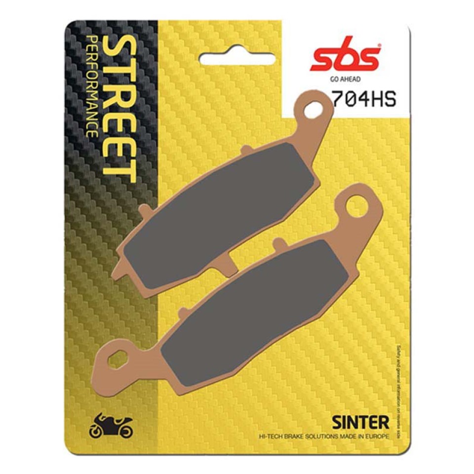 SBS 704HS Front Sinter Motorcycle Brake Pad