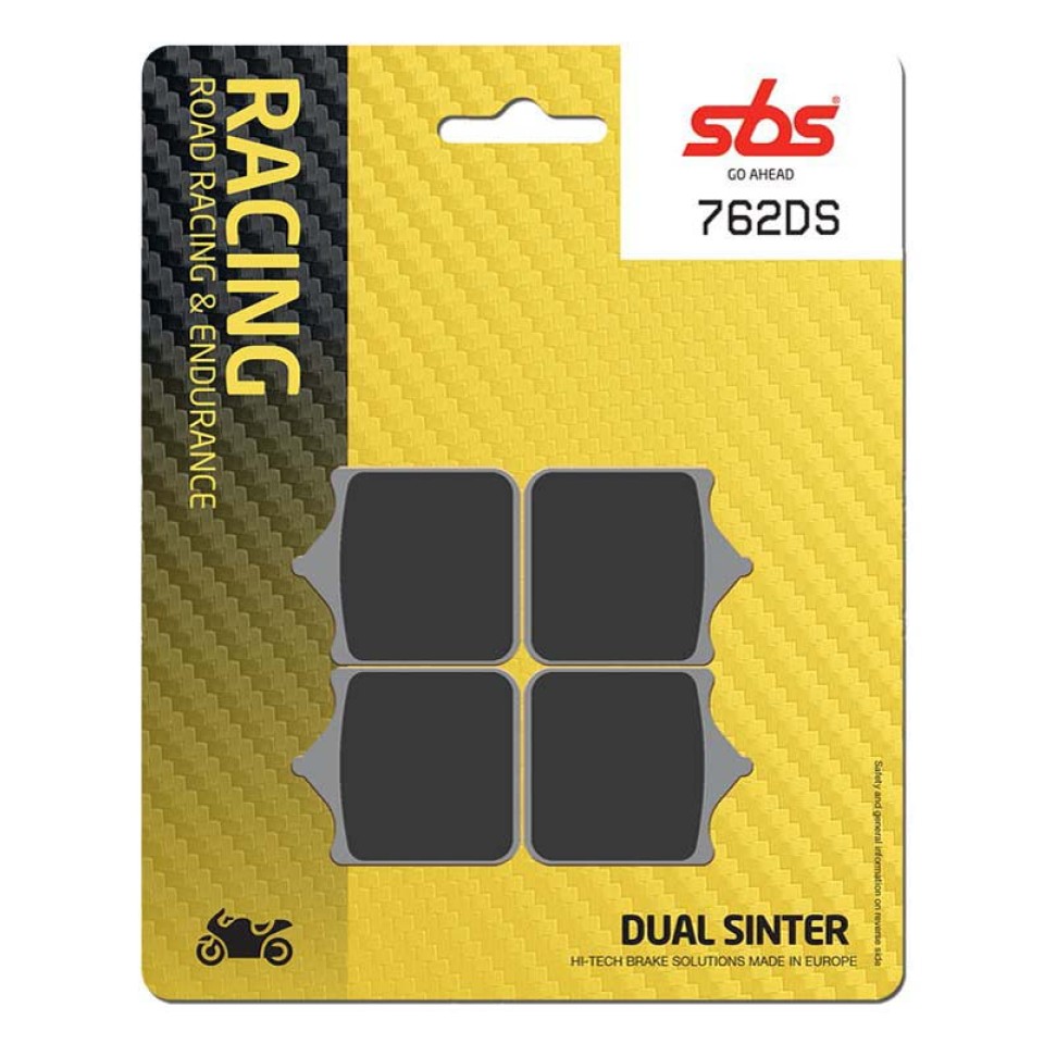 SBS 762DS Front Dual Sinter Brake Pad for Triumph Speed Triple 1050 08