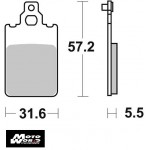 SBS 109HF Rear Ceramic OE Replacement Motorcycle Brake Pad