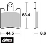 SBS 146CT Rear Carbon OE Replacement Motorcycle Brake Pad