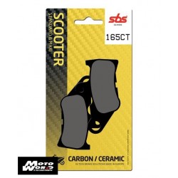 SBS 165CT Rear Carbon OE Replacement Motorcycle Brake Pad