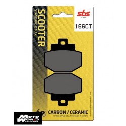 SBS 166CT Rear Carbon OE Replacement Motorcycle Brake Pad