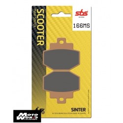 SBS 166MS Rear Sinter OE Replacement Motorcycle Brake Pad