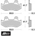 SBS 174MS Rear Sinter OE Replacement Motorcycle Brake Pad