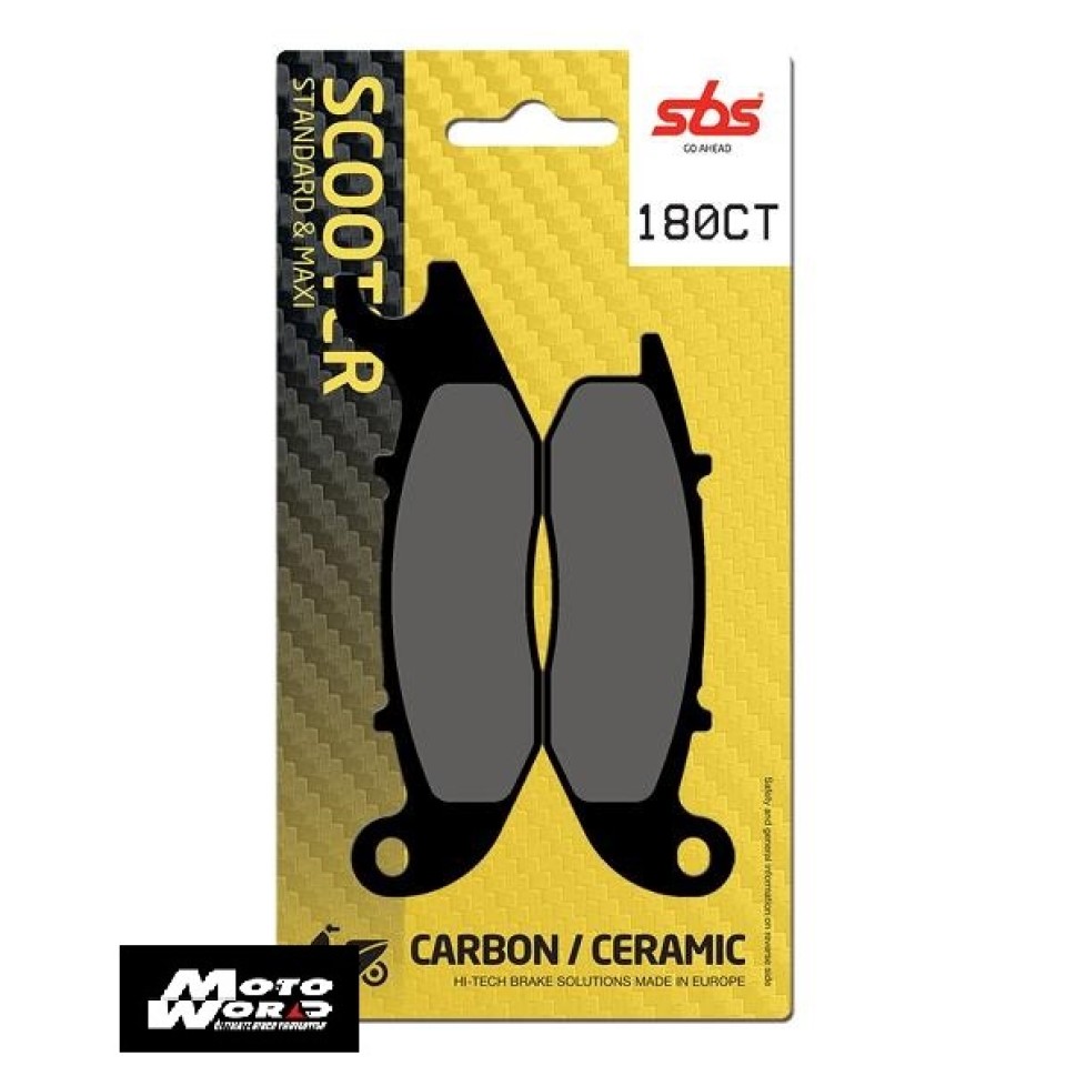 SBS 180CT Rear Carbon OE Replacement Motorcycle Brake Pad