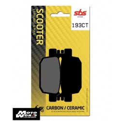 SBS 193CT Rear Carbon OE Replacement Motorcycle Brake Pad