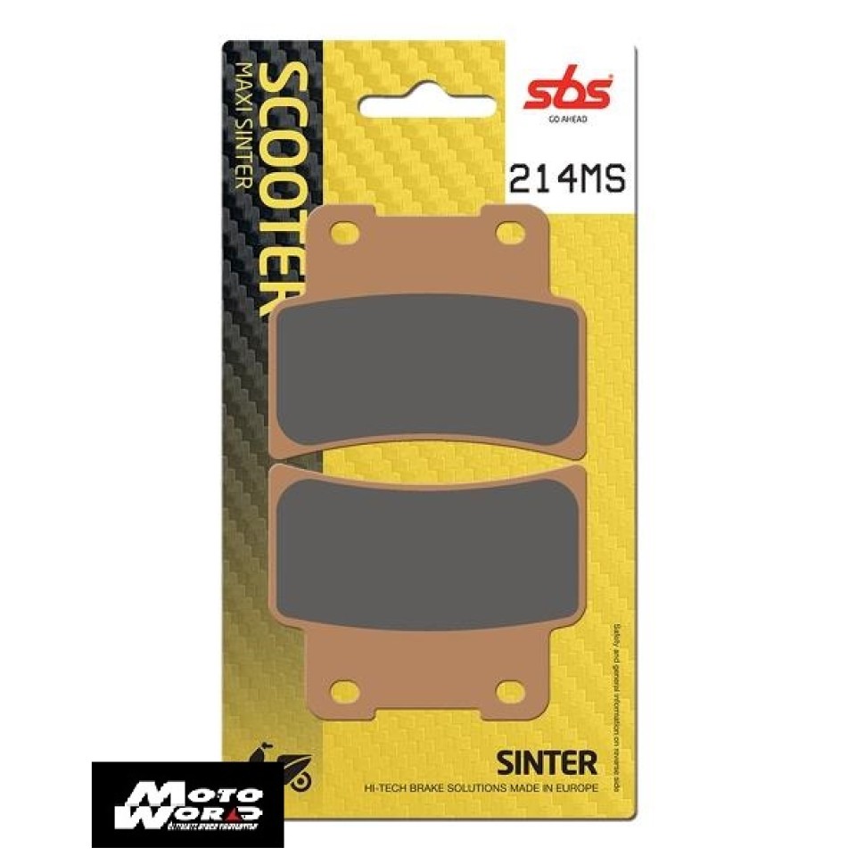 SBS 214MS Rear Sinter OE Replacement Motorcycle Brake Pad