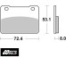 SBS 215MS Rear Sinter OE Replacement Motorcycle Brake Pad