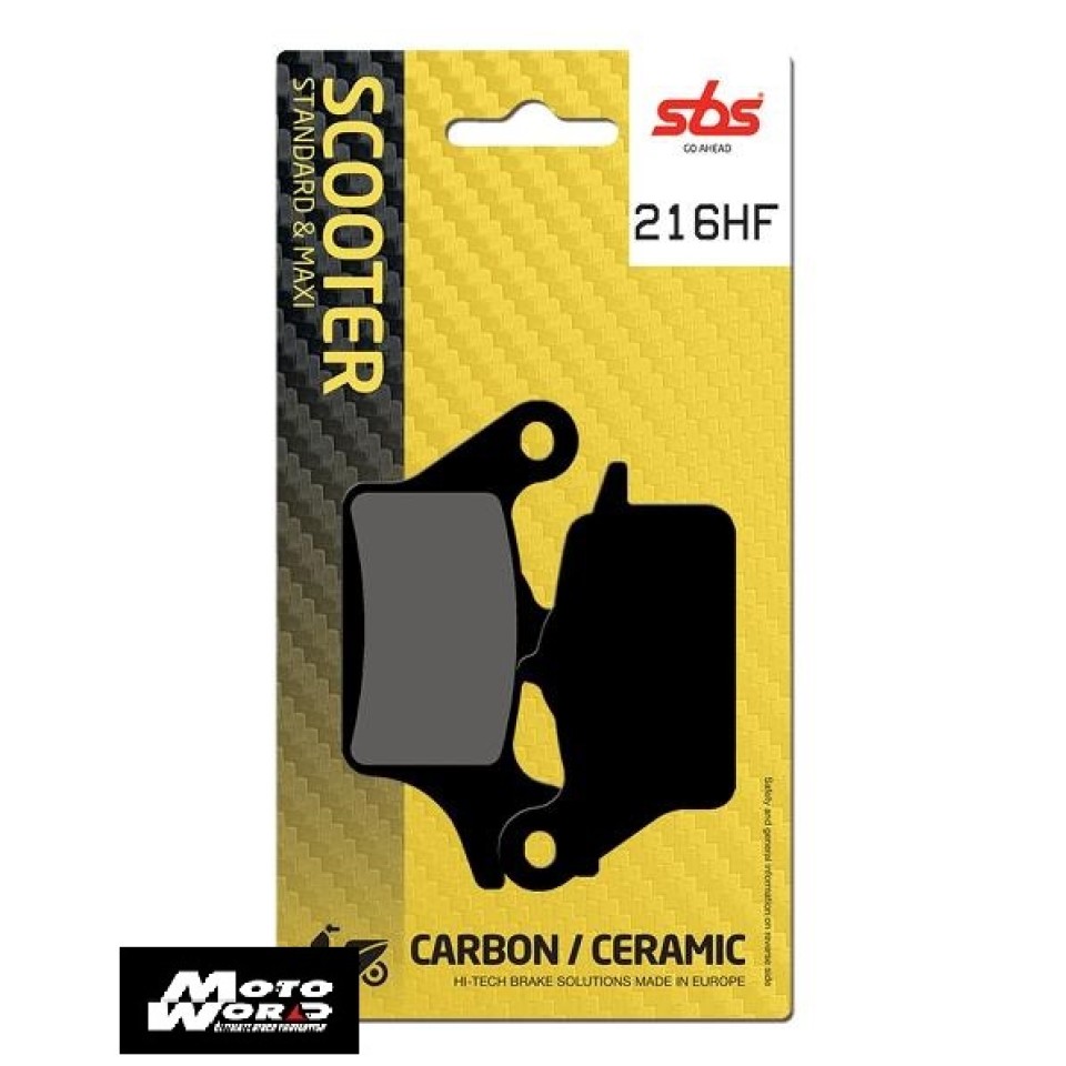 SBS 216HF Rear Ceramic OE Replacement Motorcycle Brake Pad