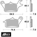 SBS 216HF Rear Ceramic OE Replacement Motorcycle Brake Pad