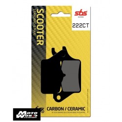 SBS 222CT Rear Carbon OE Replacement Motorcycle Brake Pad