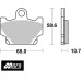 SBS 550HF Rear Ceramic OE Replacement Motorcycle Brake Pad