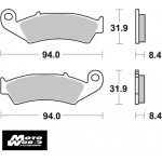 SBS 623HF Rear Ceramic OE Replacement Motorcycle Brake Pad