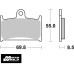 SBS 624SP Rear Evo Sinter OE Replacement Motorcycle Brake Pad