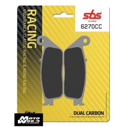 SBS 627DCC Rear Dual Carbon Front OE Replacement Motorcycle Brake Pad