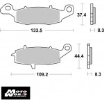 SBS 704RS Rear Sinter OE Replacement Break Pad