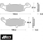 SBS 705RS Rear Sinter OE Replacement Break Pad