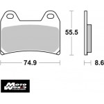 SBS 706RS Rear Sinter OE Replacement Break Pad