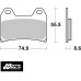 SBS 706RS Rear Sinter OE Replacement Break Pad