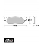 SBS 728LS Rear Sinter OE Replacement Motorcycle Brake Pad