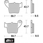 SBS 777RSI Rear Sinter OE Replacement Motorcycle Brake Pad