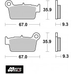 SBS 790RSI Rear Sinter OE Replacement Motorcycle Brake Pad