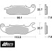 SBS 797RSI Rear Sinter OE Replacement Motorcycle Brake Pad