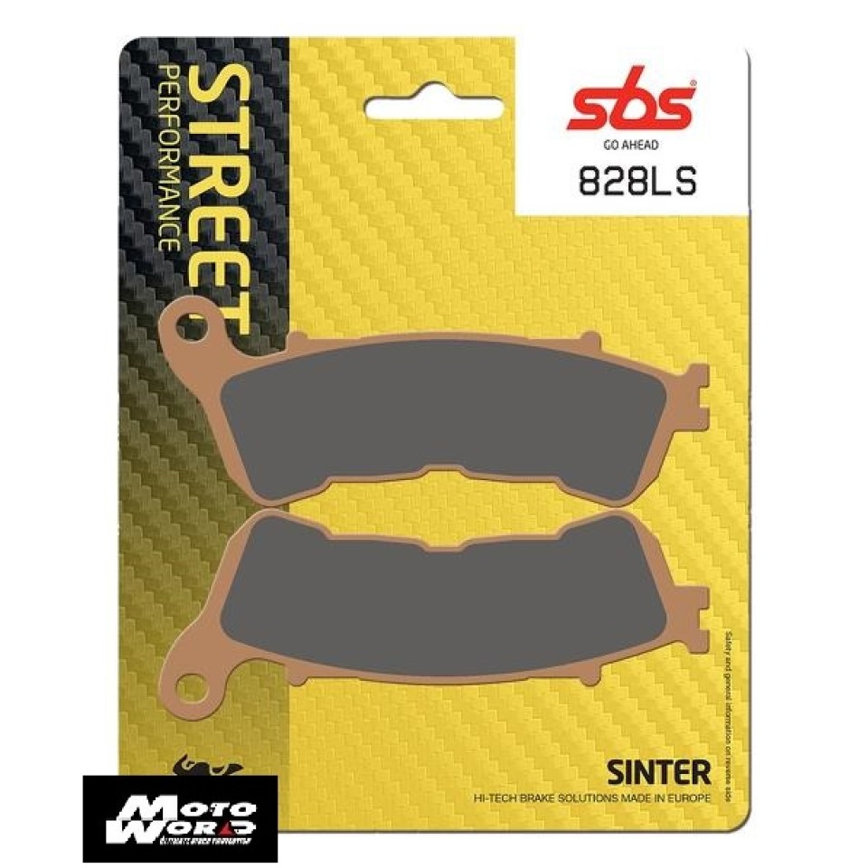 SBS 828LS Rear Sinter OE Replacement Motorcycle Brake Pad