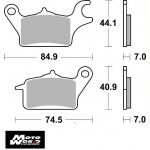 SBS 925RSI Rear Sinter OE Replacement Break Pad