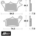 SBS 925RSI Motorcycle Rear Sinter OE Replacement Break Pad