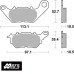 SBS 932RQ Rear Carbon OE Replacement Motorcycle Brake Pad