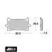 SBS 940HS Rear Sinter OE Replacement Motorcycle Brake Pad
