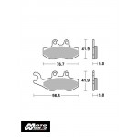 SBS 177CT Motorcycle Brake Pads-Front/Back