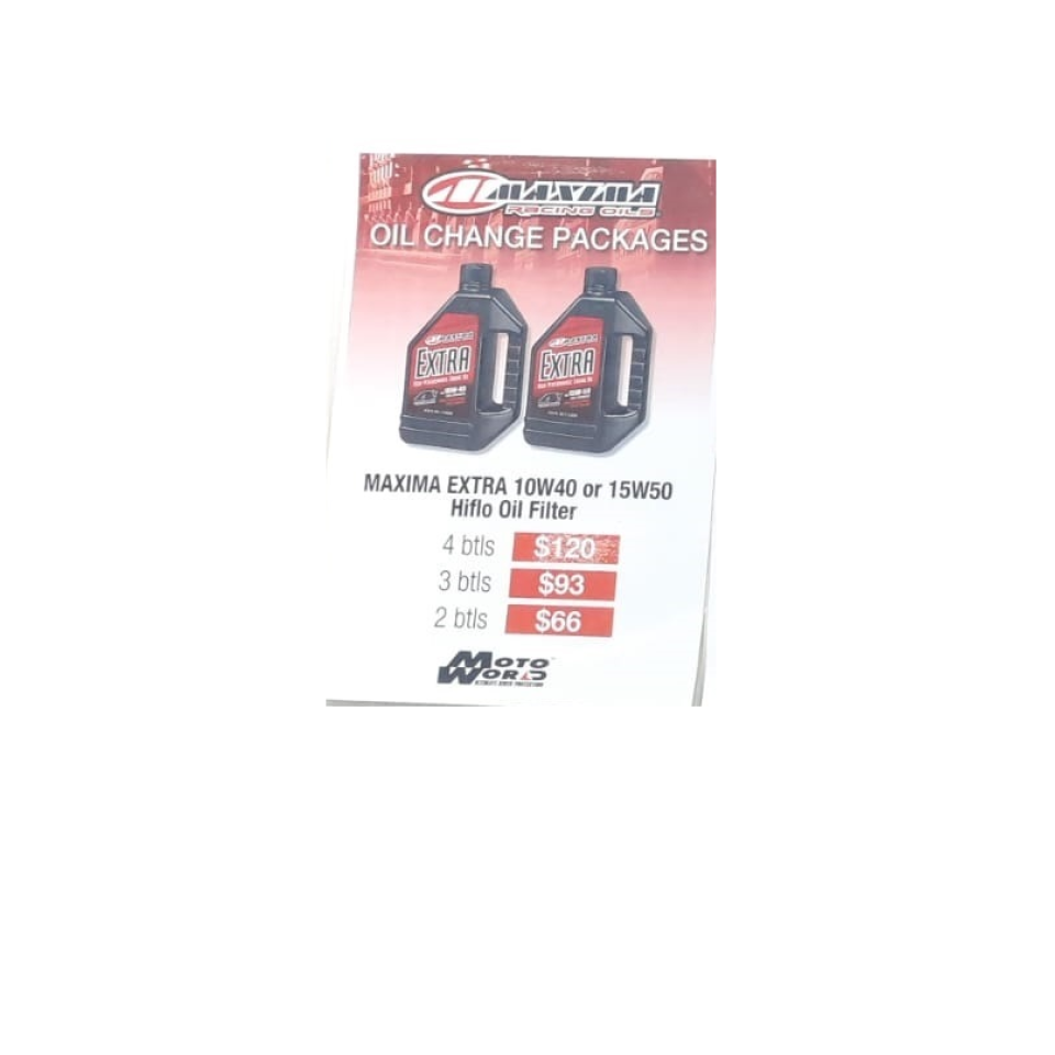 Maxima Extra 4 100% Synthetic Motor Oil 10W40/15W50