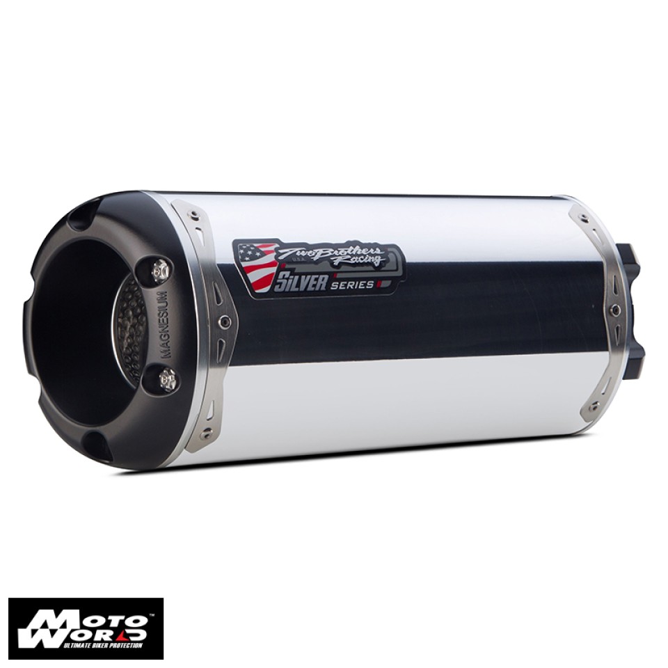 Two Brothers Racing M2 Silver Series Cat-Eliminator Slip-On Exhaust for Kawasaki ZX-10R 2011-2014