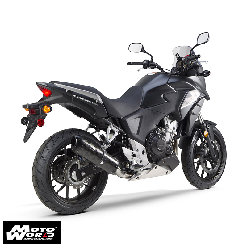 TBR 0053660405VS M2 Silver Carbon SlipOn Exhaust for Honda CBR500R