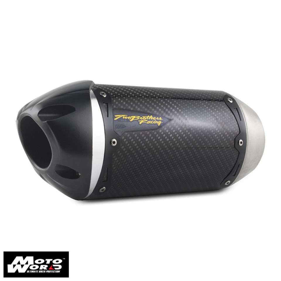Two Brothers Racing S1R Standard Series Carbon Cat-Delete Slip-On for Yamaha R1 2015-2025