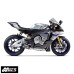 Two Brothers Racing S1R Standard Series Carbon Cat-Delete Slip-On for Yamaha R1 2015-2025